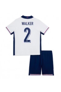 England Kyle Walker #2 Babyklær Hjemme Fotballdrakt til barn EM 2024 Korte ermer (+ Korte bukser)